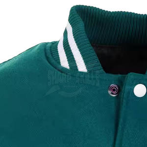 Meilleur prix Veste Letterman pour hommes Veste Letterman à manches longues en coton et laine de haute qualité pour hommes - Product Image 6