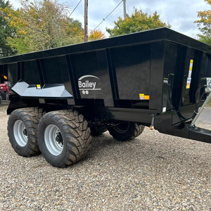 Cheap New Hydraulic Farm Dump <b>Trailer</b> Sale 14 Ton High Safety Durable 1 Year Warranty 50m Tow Bar 50km/h Speed France Origin - Product Image 1