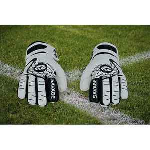 Guantes de portero de fútbol profesional al por mayor material de goma de contacto alemán de silicona de látex suave personalizado de alta calidad al aire libre - Product Image 3