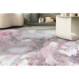 Tapis imprimé en marbre gris, petits tapis, tapis cadeau pour demoiselle d'honneur, tapis classique, tapis fin non tissé - Product Image 4