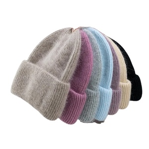 Haute qualité imperméable laine casquettes épaissi tricoté hiver bonnets pour femmes hommes lapin cheveux oreille coupe-vent cyclisme chapeaux pour - Product Image 1