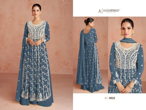 งานปักที่มีคุณภาพสูงลำดับทำงานด้านหลังผู้หญิง salwar kameez ในราคาจำนวนมากจากผู้ผลิตอินเดีย - Product Image 3