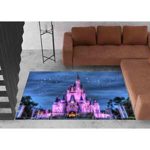 Tapis Château de Cendrillon : Tapis d'appoint antidérapant ciel étoilé, avec poils doux - Product Image 3