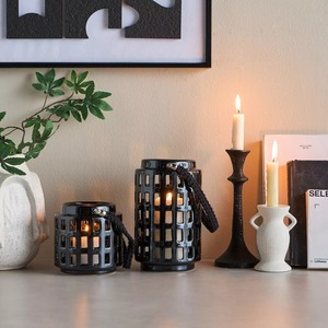 Linterna de aluminio para tumbas con motivo de hojas, colores personalizados, decoración interior y exterior para el hogar y el jardín, diseño clásico relámpago - Product Image 5