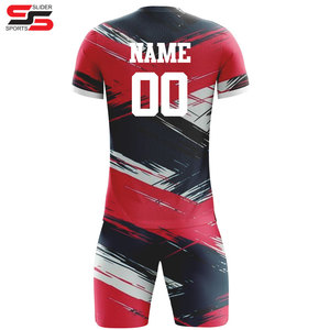 OEM conception de haute qualité nouveau modèle uniforme de football sublimation maillot personnalisé respirant dégradé de couleur vêtements de football ensembles unisexe - Product Image 2