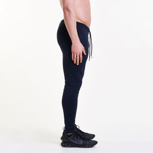 Pantalons de survêtement décontractés en coton peigné et polaire pour hommes, nouveau style d'entraînement, course à pied, broderie avec logo personnalisé, tissu délavé foncé, vente en gros - Product Image 3