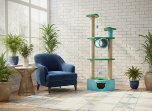 Árbol para Gatos Amistar City Park Classic de Madera y Yute de Alta Calidad con Embalaje de Cartón, 4 Niveles o Más, Ecológico para Gatos - Product Image 5