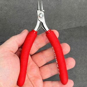 Tronex Stainless Steel Short Tip Needle Nose <b>Pliers</b> White Handle Precision Jewelry Tool for Ring Making 85g - Product Image 2
