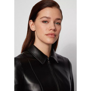 Chaqueta de Motocicleta de Cuero PU Genuino para Mujer, Estilo Nuevo, Transpirable, Resistente al Viento, de Secado Rápido, para Invierno, Color Personalizable - Product Image 4
