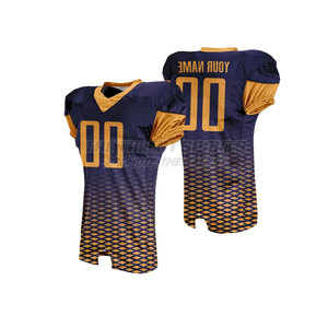 Uniforme de football américain durable unisexe 100% polyester à manches courtes respirant séchage rapide style moderne finition longue durée - Product Image 6