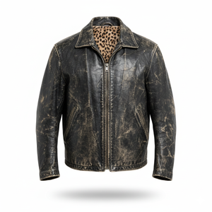 เสื้อแจ็กเก็ตบอมเบอร์เข้ารูปแบบวินเทจผ้านิ่มสไตล์นักขี่จักรยานโลโก้ด้านหน้าสำหรับผู้ชายบริการ RTS - Product Image 2