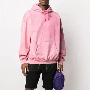 เสื้อมีฮู้ดสวมหัวของผู้ชายผ้าฝ้าย100% เต็มตัวพิมพ์ลายปักสไตล์วินเทจซักกรด - Product Image 4