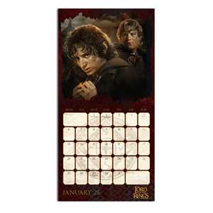 Calendrier mural perpétuel Le Seigneur des Anneaux 2025, pour table et bureau, imprimé sur papier - Product Image 2