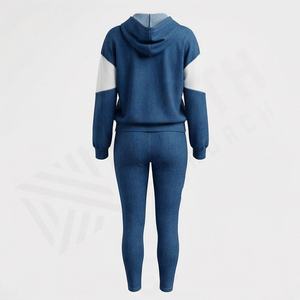 Conjunto Deportivo de Dos Piezas para Mujer, Chaqueta y Pantalones Deportivos, Mezcla de Algodón Cómoda, Informal, para Uso Diario, Club, Fiesta, Gimnasio - Product Image 2