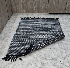 Tapis de couloir réversible de qualité supérieure, tissé en jacquard, en coton bouclé, à poils ras, adapté aux animaux domestiques, fait à la main, pour la cuisine/salle de séjour - Product Image 4