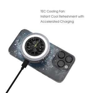 Multifunction 15W Qi2 Fast Wireless Charger Radiator Semiconductor Cooling Desktop <b>Phone</b> <b>Holder</b> <b>Magnetic</b> Charging Stand - Product Image 5