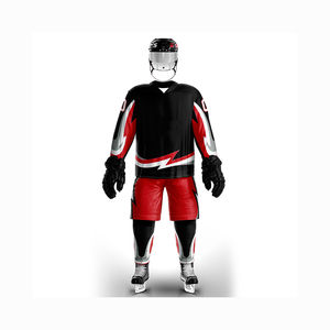 Ensembles d'uniformes de hockey sur glace unisexe de haute qualité fabriqués sur mesure avec équipe emballage personnalisé de haute qualité Service OEM à bas prix - Product Image 3