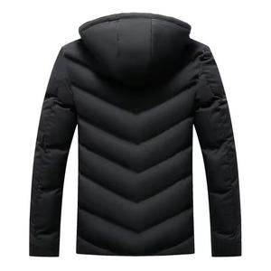 Veste matelassée à capuche pour homme sur mesure OEM, veste d'extérieur imperméable réversible épaisse et isolée pour l'hiver - Product Image 2