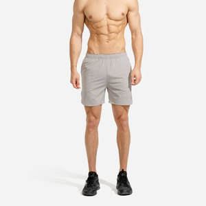 Pantalones cortos de verano transpirables ecológicos antiarrugas para hombre con logotipo personalizado High Street Solid - Product Image 5