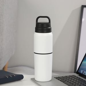 Custom 2 in 1 304 Stainless Steel 550ML Outdoor Portable Sports Water Cup Business Office Gift Cup - Product Image 6