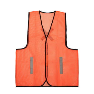 Chaleco reflectante de alta visibilidad para carretera, amarillo fluorescente, económico, reflectante, de alta visibilidad para correr, de lana. - Product Image 2