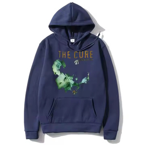 Sudadera con Capucha de Algodón de Alta Calidad para Hombre, Logotipo Bordado Personalizado, Estampado Puff, Diseño Sólido, Transpirable, Venta al Por Mayor - Product Image 2