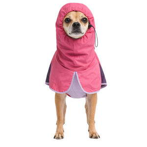 Manteau de pluie rose lilas violet pour chien, imperméable, à capuche, léger, coupe-vent, pour chiens de taille moyenne à grande - Product Image 1