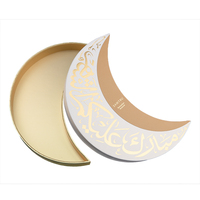 Boîte d'emballage personnalisée en carton en forme de lune pour l'Aïd Ramadan, avec gaufrage et revêtement UV, pour chocolats et aliments, écologique
