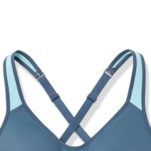 Soutien-gorge de sport plissé à la mode, nouveau design, vente chaude, détail plissé au centre, bretelles fines et à fort impact, dernier soutien-gorge de sport pour femmes - Product Image 3