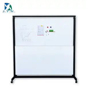 Papan Tulis Whiteboard Geser Sekolah Magnetik untuk Kelas