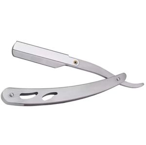 ANAAIF Professional German Stainless Steel Straight Edge Razor <b>Mirror</b> Finish Beauty Salon Shaving Body Hair Removal <b>Powder</b> Form - Product Image 5