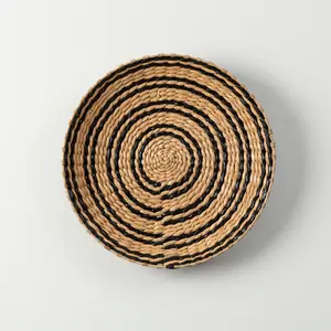 Natural customized sizes large medium small water hyacinth baskets interior house wall decoration cozy style