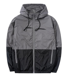 เสื้อแจ็คเก็ตมีฮู้ดน้ำหนักเบามีซิปสำหรับใส่ออกกำลังกายในยิมเสื้อผ้ากลางแจ้งใส่ในฤดูร้อน - Product Image 1