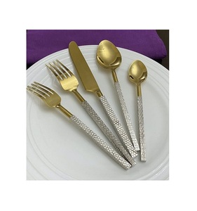 Extrêmement bon design ensemble cuillère couteau et fourchette en métal or poli ensemble de couverts pour accessoires de table - Product Image 5
