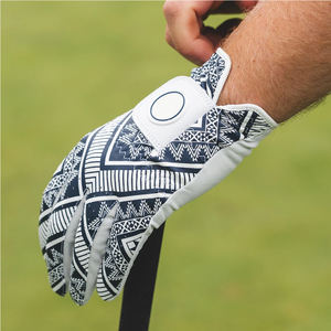 Venta al por mayor de guantes de golf transpirables para zurdos para hombres logotipo personalizado a todo color cuero Cabretta OEM suave de piel de oveja guante de golf - Product Image 1