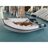 Bateau semi-rigide en aluminium de 3,5 m pour 6 personnes, Achilles Hypalon avec coffre de rangement avant étanche verrouillable, luxe pour la navigation en haute mer, fabriqué en Chine OEM ODM
