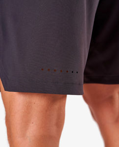 Pantalones cortos deportivos para hombre de calle alta, pantalones cortos de gimnasio hasta la rodilla de secado rápido, transpirables, de Color sólido, personalizables, servicio OEM - Product Image 4