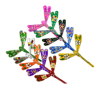 Libellule en bambou peinte à la main, écologique, artisanale, vietnamienne, classique, de haute qualité, décoration de Noël pour enfants