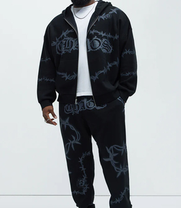 Fabrication en gros de sweat-shirts à capuche personnalisés en molleton français double couche unisexe, sweat-shirts à capuche oversize de style streetwear, sweat-shirts à capuche lourds - Product Image 4