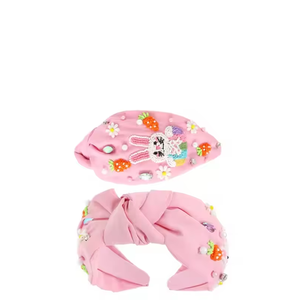 Diadema Decorativa con Cuentas y Moño, Accesorio para el Cabello con Tema de Pascua para Mujer - Product Image 2