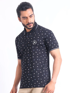 เสื้อยืดแขนครึ่งแขนสำหรับผู้ชายผ้าฝ้าย100% พิมพ์ลายยืดได้สำหรับใส่สบายทันสมัย - Product Image 5