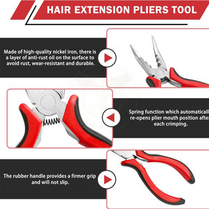 Stainless Steel Micro <b>Bead</b> Hair <b>Extension</b> Plier Tool for Ring Fitting & Opening Salon Use OEM Customizable - Product Image 4