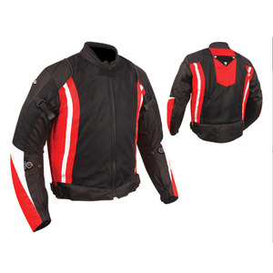 Chaqueta larga para montar en motocicleta para hombres y mujeres Racing con protectores y forro a prueba de viento Textile Touring Jacket - Product Image 3