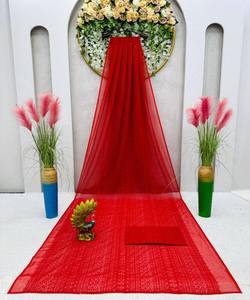 Saree en mousseline de soie à motifs imprimés à la mode fabuleux pour les mariages et les fêtes pour les occasions à la mode - Product Image 4