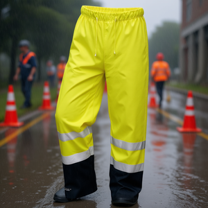 กางเกงกันฝนสีเหลือง/ดำแบบสะท้อนแสง Dirk ไซส์ L - Product Image 3