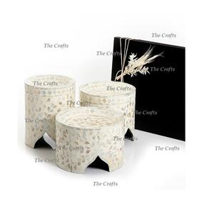 Set Of Three Different Size <b>Cake</b> Server Wooden And Mop <b>Cake</b> Serving Stand For <b>Wedding</b> And Hotel Usage - Product Image 5