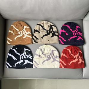 2025 Mùa Thu/Mùa Đông Trong Kho Chim In Đa Năng Ấm Áp Dệt Kim Hat Cho Thời Tiết Lạnh Len Mới Beanies Cap - Product Image 2