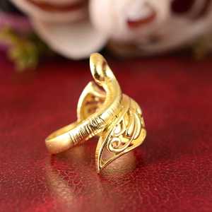 Hot Selling Design Boho Leaf <b>Ring</b> Boho Brass <b>Rings</b> for Women 18K Gold Plated Vintage Floral Band <b>Ring</b> for Wholesale OEM ODM - Product Image 6
