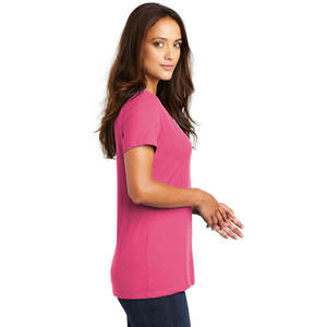 Camiseta de lana merino para mujer, cuello redondo, cuello en V, manga corta, camisetas lisas - Product Image 3