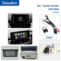 Radio Mobil Android Dasaita dengan GPS Terintegrasi, Multimedia, Carplay, Head Unit Stereo untuk Mobil, Pemutar DVD untuk Toyota Corolla, Dilengkapi Kamera Mundur